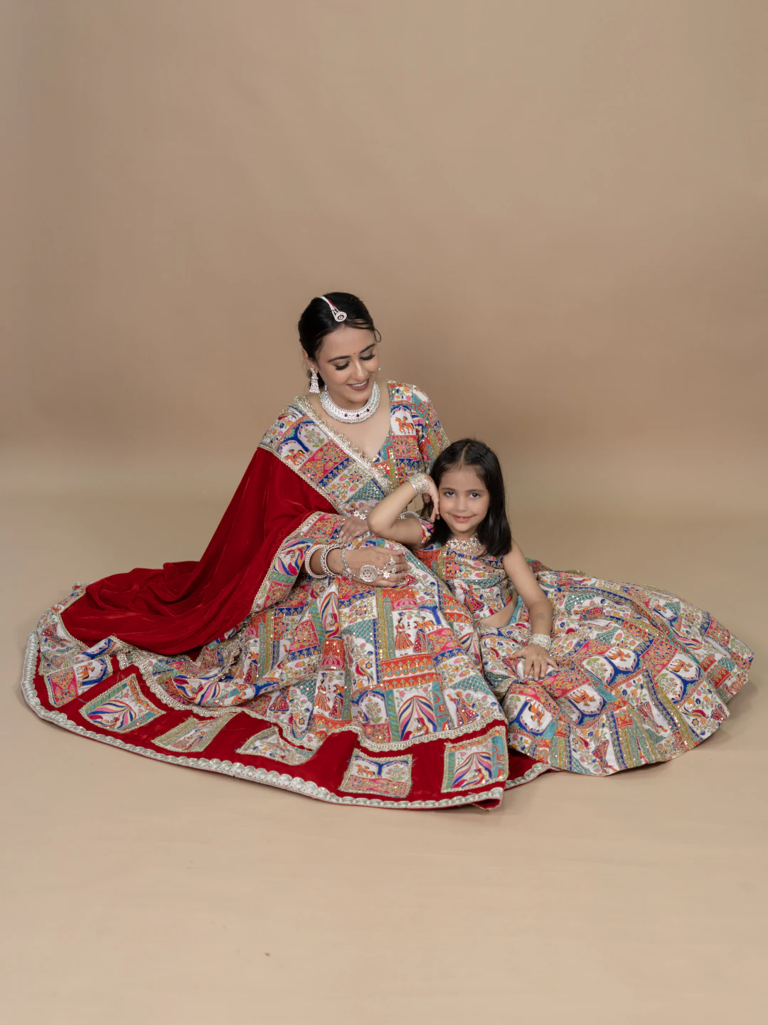 Traditional Lehenga With Multi Base